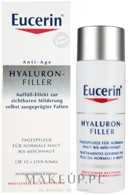 Eucerin Hyaluron-Filler крем для лица дневной для нормальной и комбинированной кожи SPF 15 50 мл, антивозрастной уход с гиалуроновой кислотой