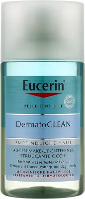 Жидкость для снятия водостойкого макияжа с глаз Eucerin DermatoClean Waterproof Eye Make-Up Remover, двухфазная, 125 мл