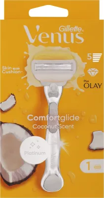 Gillette Venus and Olay станок для бритья женский 5 лезвий с увлажняющей полоской подвижная головка набор со сменной кассетой