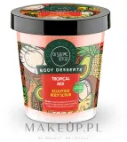 Organic Shop Body Desserts скраб для тела моделирующий Tropical Mix 450 мл, сахарный скраб с папайей и ананасом, пилинг для тела с маслом авокадо — фото 1