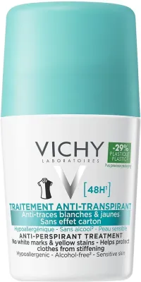 Vichy Traitement Anti-Transpirant 48H антиперспирант шариковый против следов на одежде, защита от пота и запаха 50 мл