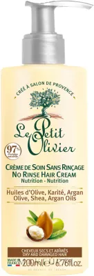Крем для волос Le Petit Olivier Olive Karite Argan Creme De Soin питательный, для повреждённых и сухих волос, 200 мл