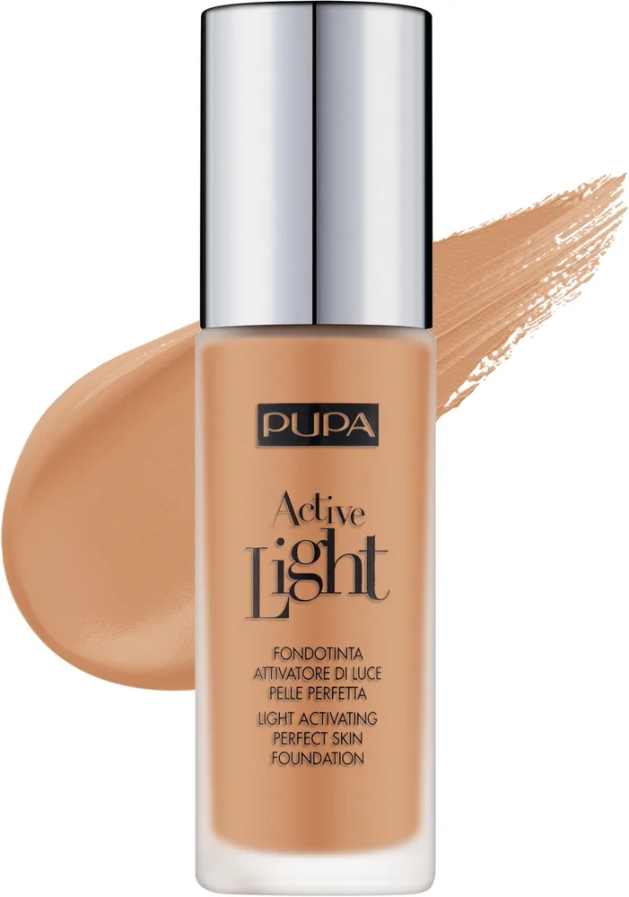 Тональная основа Pupa Active Light сияющая SPF 10, 30 мл, оттенок 030