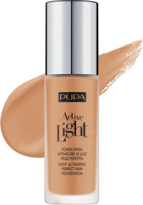 Тональная основа Pupa Active Light сияющая SPF 10, 30 мл, оттенок 030