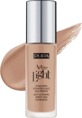 Тональная основа Pupa Active Light сияющая SPF 10, 30 мл, оттенок 050