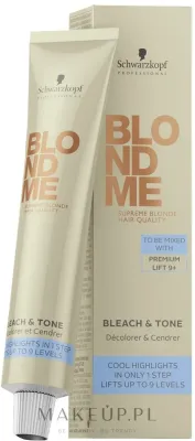 Крем тонирующий для осветления волос Schwarzkopf Professional BlondMe Bleach Tone нейтрализующий, 60 мл