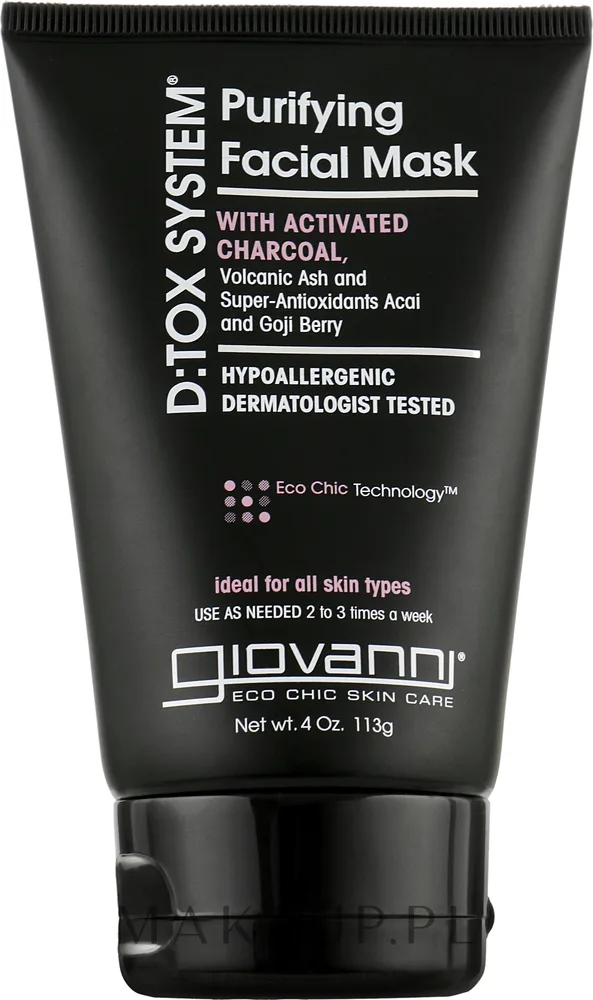 Глубоко очищающая матирующая маска Giovanni D:tox System Purifying Facial Mask, 113 г