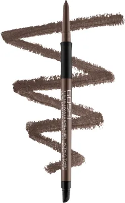 Gosh Copenhagen Automatyczny eyeliner w kredce - Карандаш для глаз Gosh Ultimate Eyeliner With A Twist, оттенок 03 - Brownie