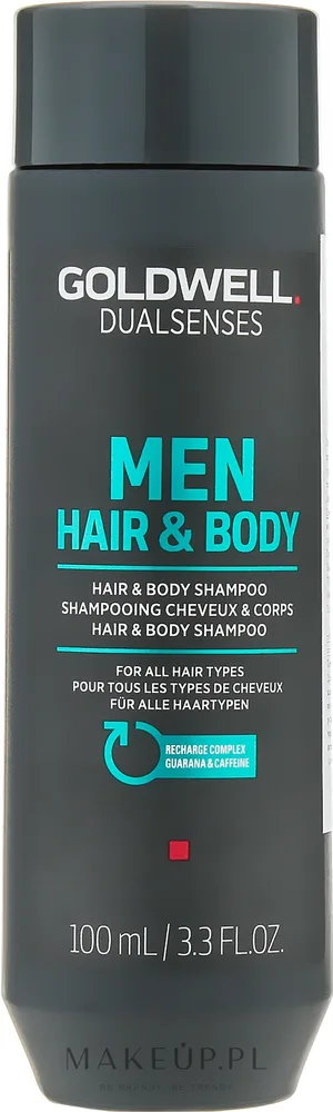 Шампунь для волос и тела Goldwell DualSenses For Men Hair + Body Shampoo, освежающий, 100 мл / 300 мл / 1000 мл