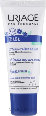Uriage Soin Croutes de Lait крем для младенцев от молочных корочек 40 мл, уход за кожей головы малыша, гипоаллергенная детская косметика