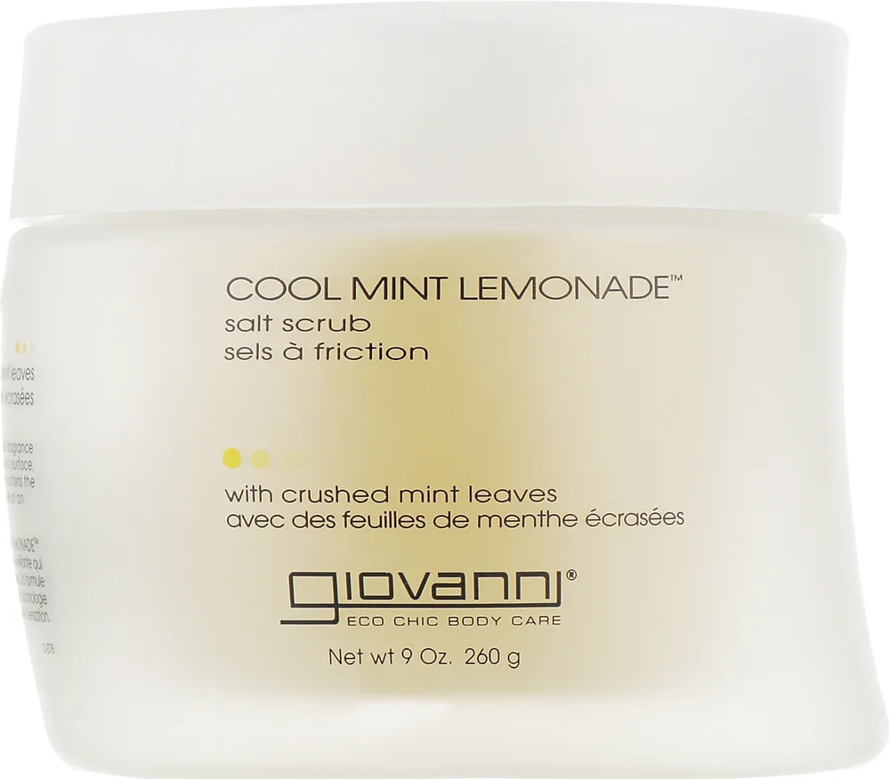 Скраб солевой для тела Giovanni Cool Mint Lemonade с мятой и цитрусом, 260 мл