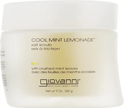 Скраб солевой для тела Giovanni Cool Mint Lemonade с мятой и цитрусом, 260 мл