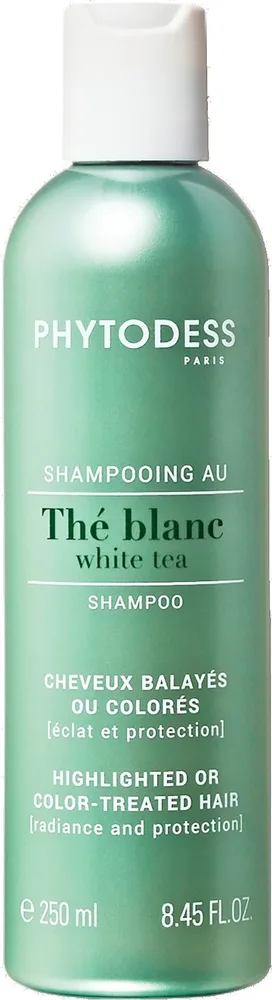 Шампунь для окрашенных и осветлённых волос Phytodess White Tea Shampoo с белым чаем, придающий блеск, 250 мл