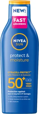 Увлажняющий солнцезащитный лосьон для тела SPF 50+ NIVEA SUN Protect & Moisture