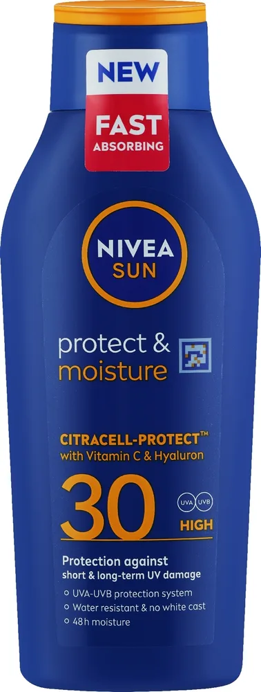 Увлажняющий солнцезащитный лосьон для тела SPF 30 NIVEA SUN Protect & Moisture