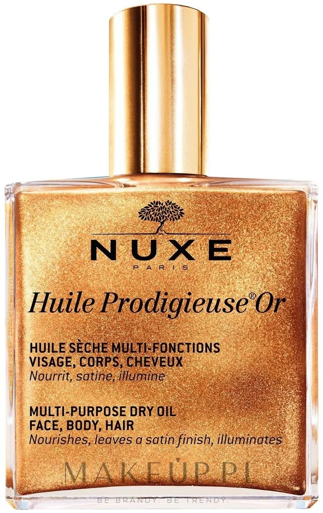 Сухое масло Nuxe Huile Prodigieuse Or мерцающее для лица тела и волос 50 мл