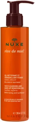 Очищающий гель для умывания и снятия макияжа Nuxe Reve de Miel Face Cleansing And Make-Up Removing Gel с мёдом