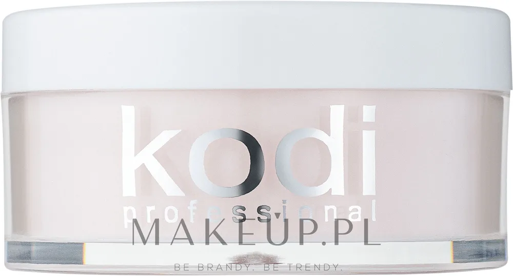 Kodi Professional Natural Peach Powder акриловая пудра базовая натуральный персик 22 г, камуфлирующий акрил для наращивания и моделирования ногтей
