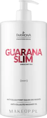 Антицеллюлитное массажное масло Farmona Professional Guarana Slim с водорослями 950 мл