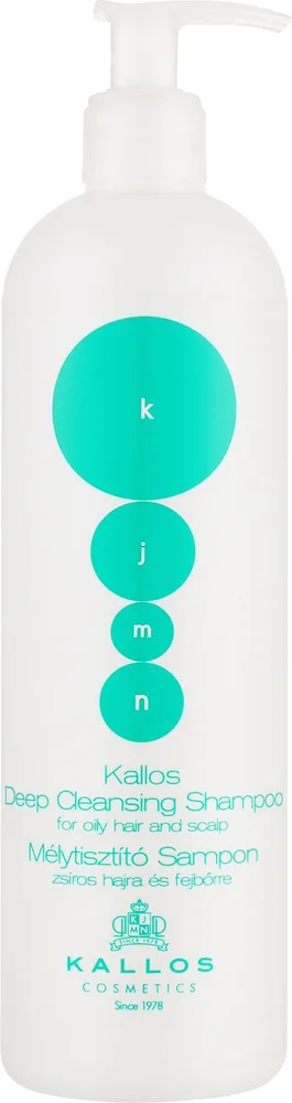 Шампунь глубокого очищения Kallos Cosmetics KJMN Deep Cleansing Shampoo для жирной кожи головы 500 мл