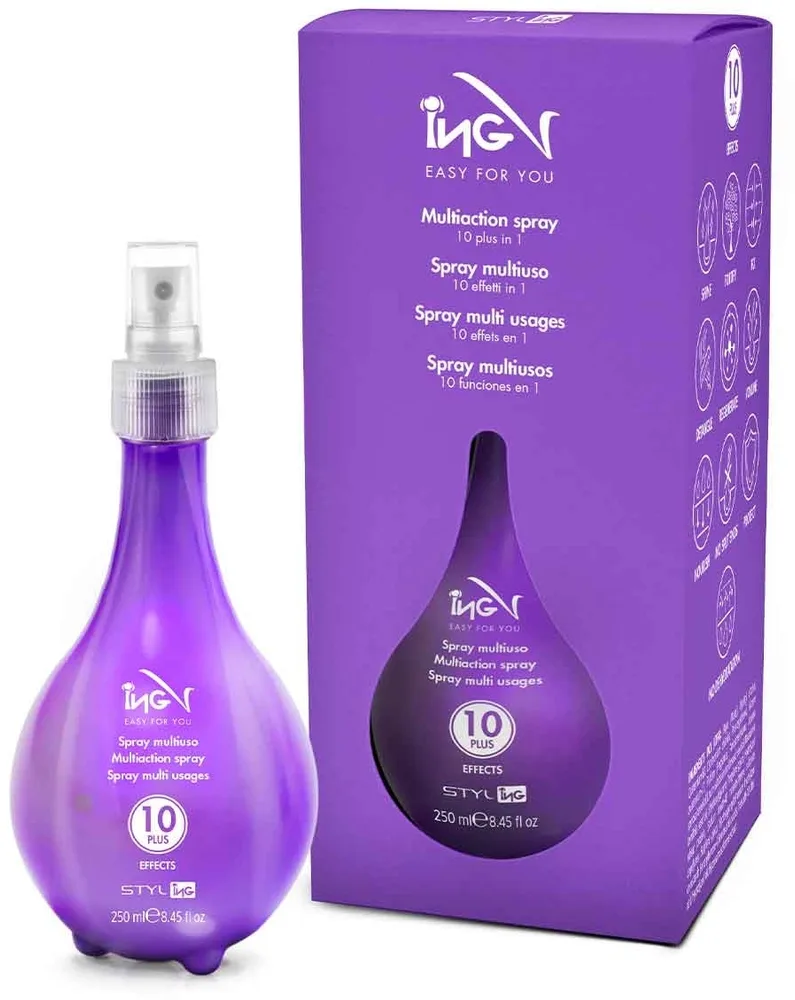 Спрей ING Professional 10 в 1 многофункциональный, с кератином, шёлком и маслом арганы, 250 мл