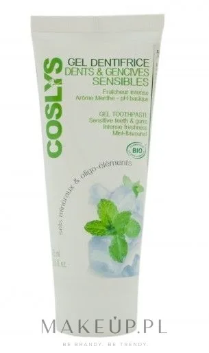 Coslys Toothpaste гелевая зубная паста для чувствительных зубов и дёсен с алоэ и прополисом 75 мл