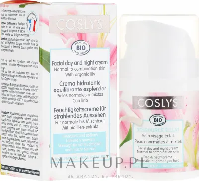Coslys Facial Care крем для лица дневной с экстрактом лилии, уход для нормальной и комбинированной кожи с маслом макадамии, 50 мл