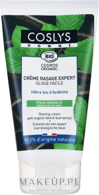 Крем для бритья Coslys Men Care Shaving Cream With Organic Beech Bud Extract, с экстрактом почек бука