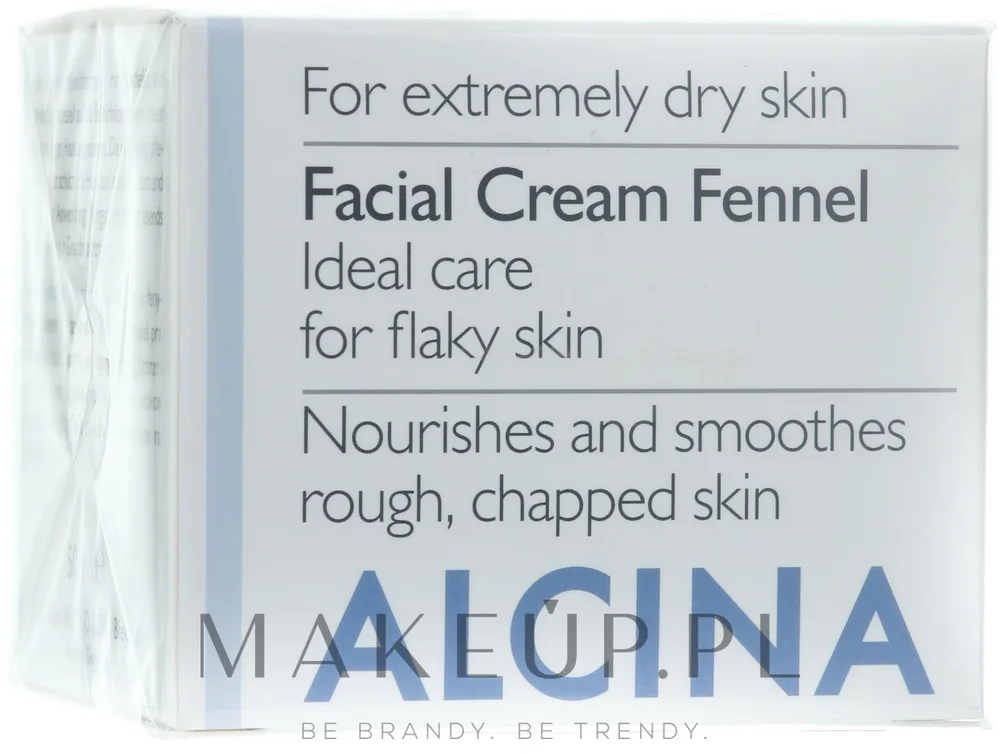 Крем для лица Alcina Facial Cream Fennel с экстрактом фенхеля для сухой кожи