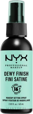 Спрей для фиксации макияжа NYX Professional Makeup Dewy Finish Long Lasting Setting Spray стойкий, с сияющим финишем, 60 мл