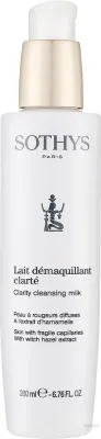 Очищающее молочко Sothys Clarity Cleansing Milk для кожи с тонкими капиллярами, с экстрактом гамамелиса, 200 мл