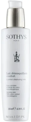 Sothys Face Care молочко для лица очищающее с экстрактом хлопка, снятие макияжа для чувствительной кожи, пантенол и аллантоин, 200 мл