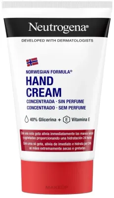 Крем для рук Neutrogena Norwegian Formula Concentrated Hand Cream Unscented, концентрированный, без запаха