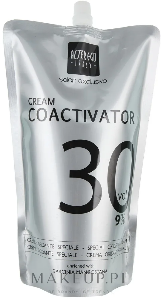 Alter Ego Italy Cream Coactivator окислитель для волос кремовый 9% 1000 мл, профессиональный оксид для крем-красок и осветления, салонный объем