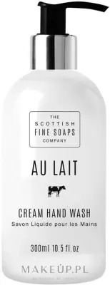 Scottish Fine Soaps Au Lait Cream Hand Wash жидкое мыло для рук и тела с молоком и алоэ, кремовое, 300 мл