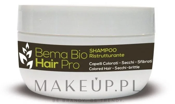 Bema Cosmetici Bema Cosmetici Bio Hair Pro Restructuring Hair Mask - Маска для волос Bema Bio Hair Pro восстанавливающая, для окрашенных, с маслом макадамии и церамидами, защита цвета, 200 мл