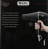 Фен для волос Wahl Super Dry 2000 Вт с турмалиновым напылением, 3 температуры и холодный обдув — фото 4