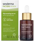 Антивозрастная сыворотка для лица SesDerma Laboratories Factor G Renew Rejuvenating Serum с пептидами и факторами роста — фото 1