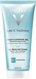 Vichy Purete Thermale Fresh Cleansing Gel гель для умывания лица освежающий, очищение для чувствительной кожи, ежедневный уход, 200 мл / 400 мл — фото 1