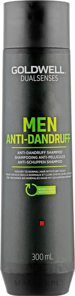 Шампунь против перхоти Goldwell Dualsenses For Men Anti-Dandruff Shampoo для мужчин, с ментолом, гуараной и кофеином, 300 мл