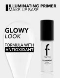 База под макияж Flormar Illuminating Primer Base с эффектом сияния, выравнивающая, 30 мл — фото 5
