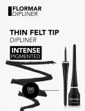 Подводка для глаз Flormar True Color Dipliner, с кисточкой, быстросохнущая, 3,5 мл, оттенок Black — фото 3