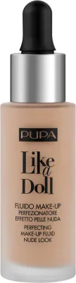 Тональный флюид Pupa Like A Doll Nude Look SPF 30, 30 мл
