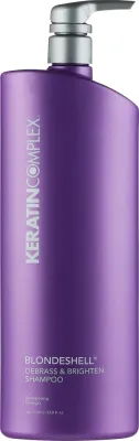 Шампунь корректирующий для седых и светлых волос Keratin Complex Blondeshell Shampoo, 1000 мл