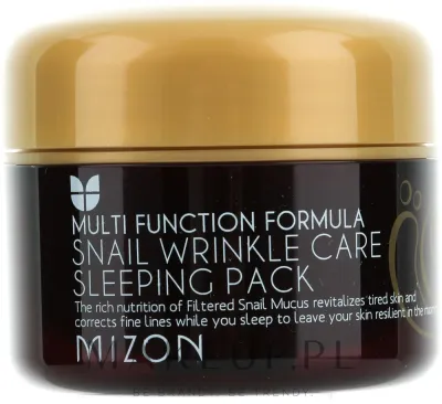 Mizon Multi Function Formula Snail Wrinkle Care маска для лица ночная несмываемая муцин улитки гиалуроновая кислота от морщин 80 мл