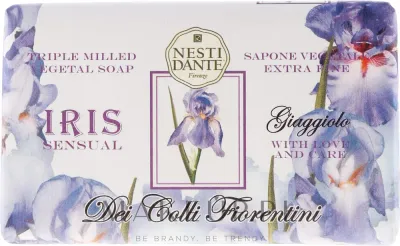 Nesti Dante Dei Colli Fiorentini мыло туалетное Ирис 250 г, кусковое мыло с цветочным ароматом для тела