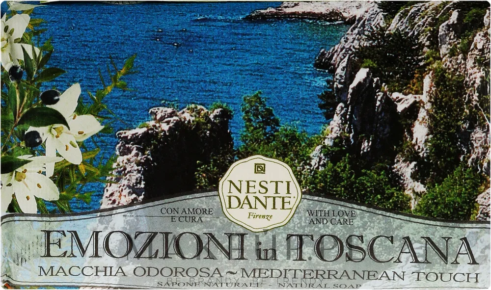 Натуральное туалетное мыло Nesti Dante Macchia Odorosa Средиземноморское прикосновение, 250 г