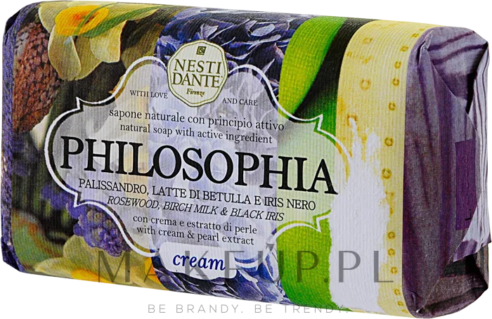 Кремовое туалетное мыло Nesti Dante Philosophia Cream с палисандром и чёрным ирисом, 250 г