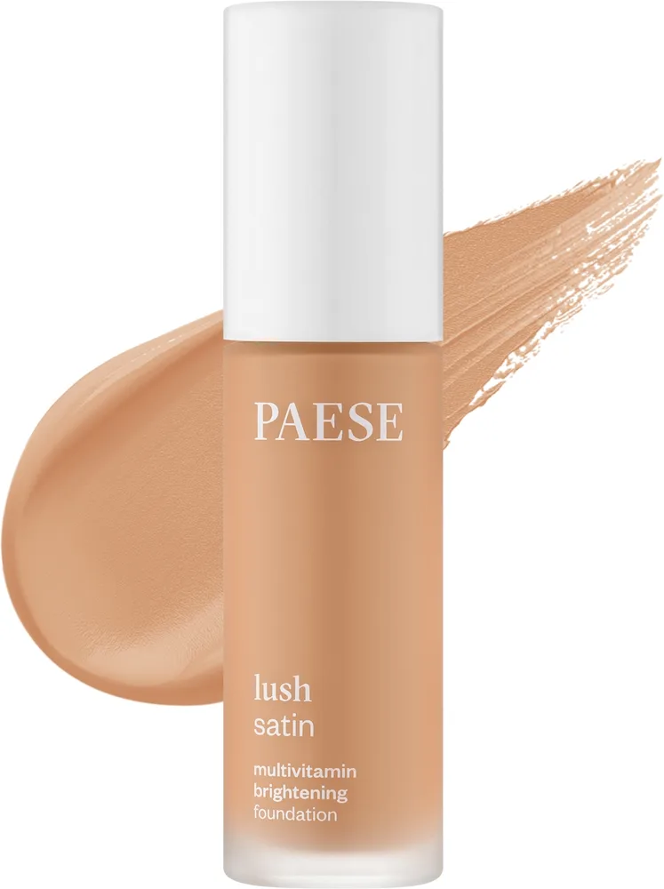 Тональный крем Paese Lush Satin осветляющий витаминный, 30 мл, оттенок 32 - Natural