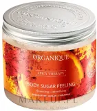 Organique Spicy сахарный скраб для тела пряный с корицей имбирём и маслом ши питательный пилинг для тела 200 мл — фото 1